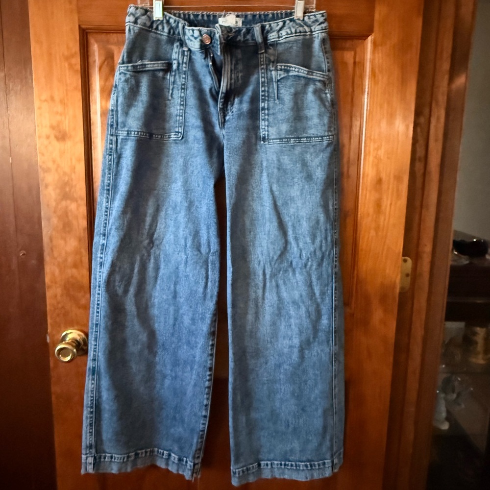 Maurices Light Blue Wide Leg Jeans